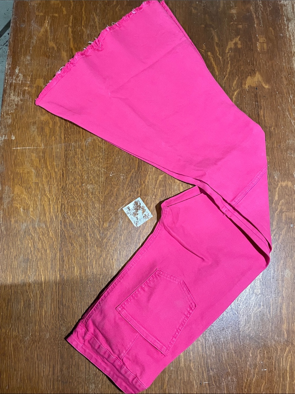 Women’s Flare Jeans in Hot Pink - Picture 5 of 6
